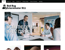 Tablet Screenshot of bedbugexterminator911.com